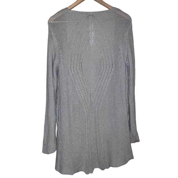 LARGE ~ Tan ~ Lineamaglia ~ Knit Tunic Cardigan ~ EUC - Picture 3 of 6